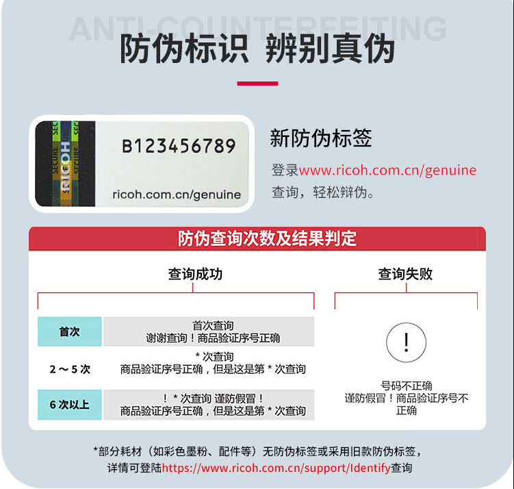 理光碳粉辨別真偽