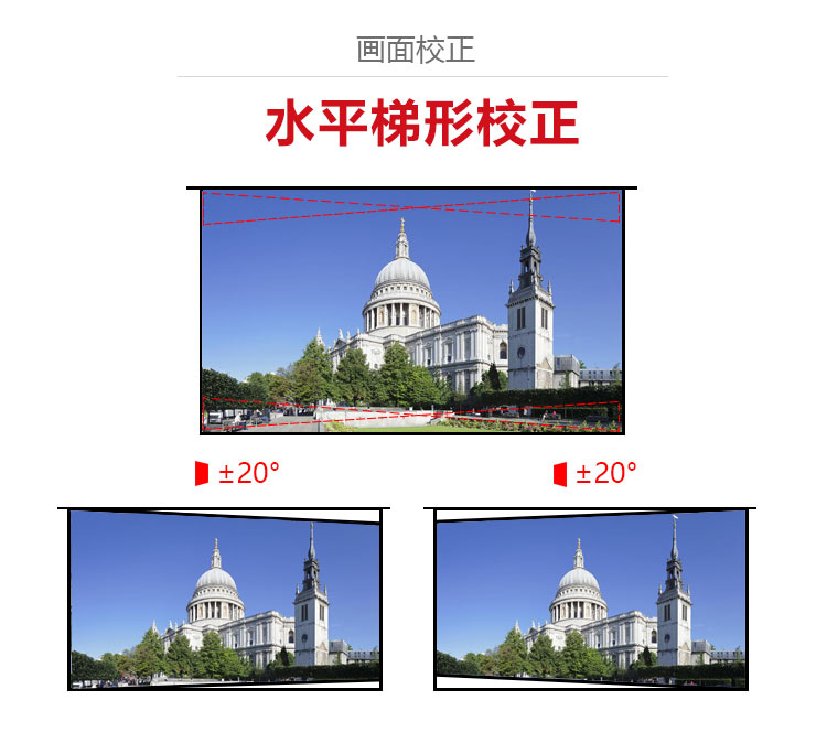 索尼VPL-CH353投影機(jī) 水平梯形校正