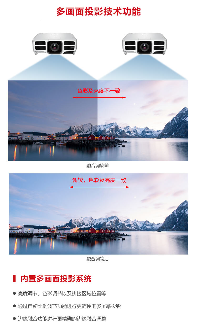 愛普生CB-L1100U投影機(jī) 多畫面融合